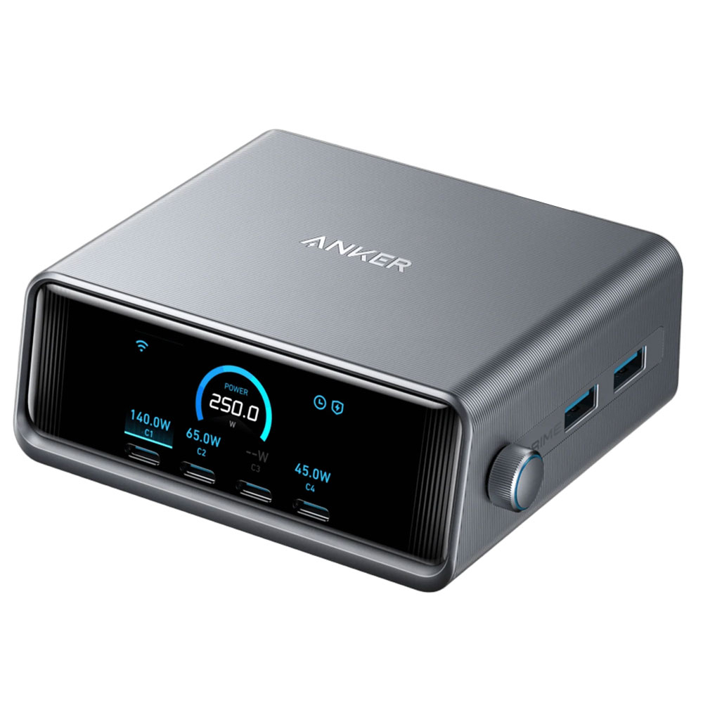 شارژر رومیزی 250 وات 6 پورت انکر مدل Prime Charger A2345 شارژر رومیزی 250 وات 6 پورت انکر مدل Prime Charger A2345